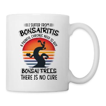 Lustige Pflanzen Bonsai Baum - Tasse - Weiß - Rechts