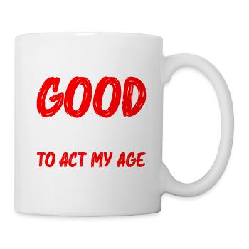 Je ne vois aucune bonne raison d’agir à mon âge 5 - Mug blanc - blanc - Droite
