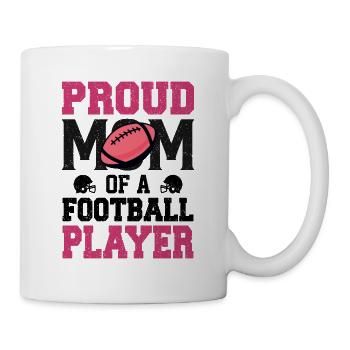 Football Maman Footballeuse Fière Mère - Mug blanc - blanc - Droite