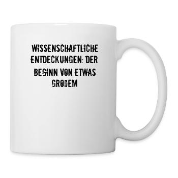 Wissenschaft - Wissenschaftliche Entdeckungen: - Tasse - Weiß - Rechts