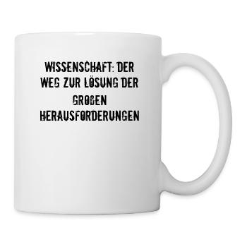 Wissenschaft - Wissenschaft: Der Weg zur Lösung - Tasse - Weiß - Rechts