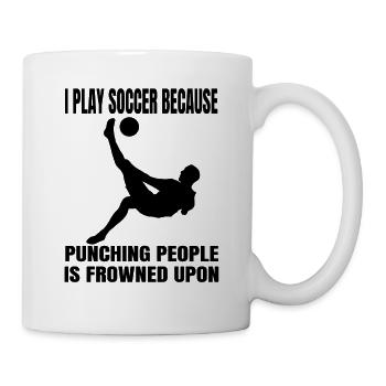 Football Design Football Team Joueur de football - Mug blanc - blanc - Droite
