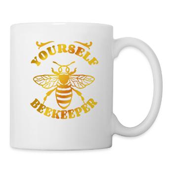 Always be yourself - beekeeper - bee - saying - Mug - white - Right