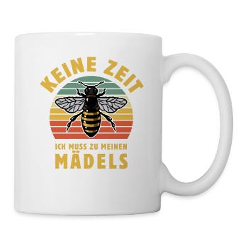 Bienenflüsterer - Biene - Imker Honig keine Zeit - Tasse - Weiß - Rechts