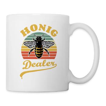 Bienenflüsterer - Biene - Imker- Honig Dealer - Tasse - Weiß - Rechts