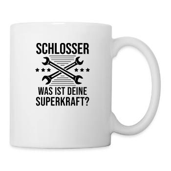 Schlosser Spruch Meister Industriemechaniker - Mug - white - Right