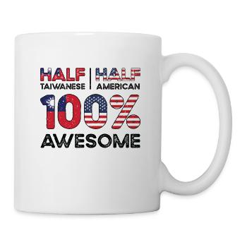 Geboren in Taiwan Taiwaner Amerikaner USA - Tasse - Weiß - Rechts