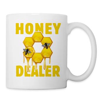 Honey Dealer - Bee Whisperer - Bee - Beekeeper - Mug - white - Right