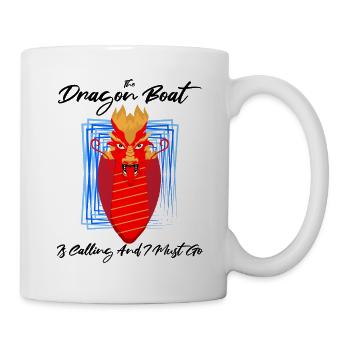 Entraîneur de bateaux-dragons pour les courses de bateaux chinois - Mug blanc - blanc - Droite