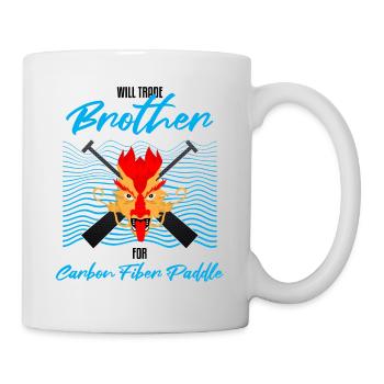 Dragon boating theme for dragon boat paddling - Mug - white - Right