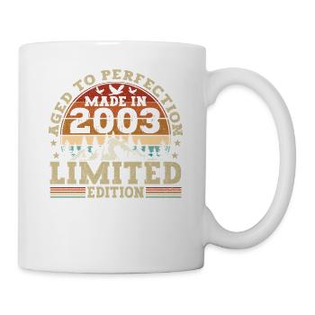 Retro birthday present from the vintage 2003 - Mug - white - Right