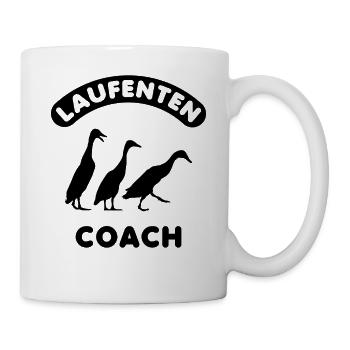 Laufenten indische Laufente Flaschenente Ente - Tasse - Weiß - Rechts