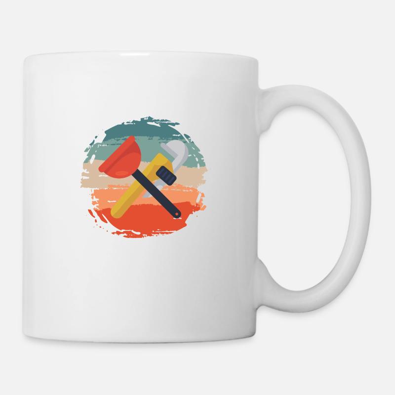 Klempner Papa Klempner - Tasse - Weiß