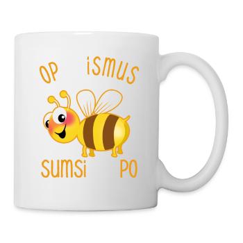 Bienen Sumsi mit Po - Optimismus Wortspiel - Tasse - Weiß - Rechts