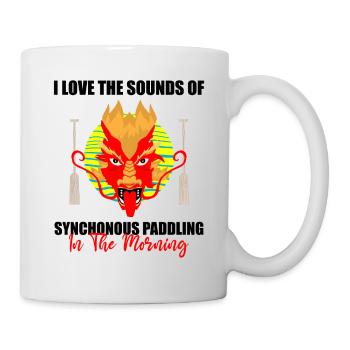Dragon boating theme for dragon boat paddling - Mug - white - Right