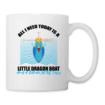 Dragon Boat Paddle pour le Festival de course de bateaux-dragons - Mug blanc - blanc - Droite