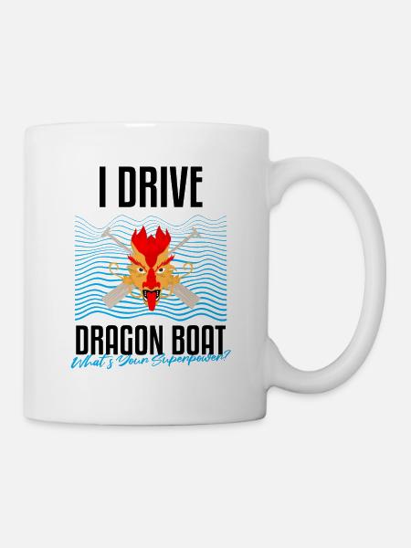 Drachenbootrennen-Design für Drachenbootfahren - Tasse - Weiß