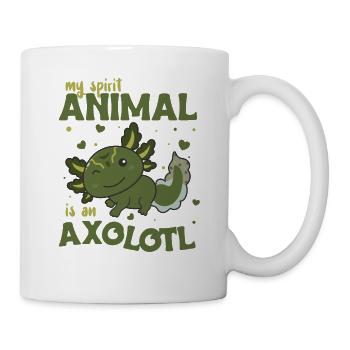 Mon animal spirituel est un axolotl doux axolotl - Mug blanc - blanc - Droite