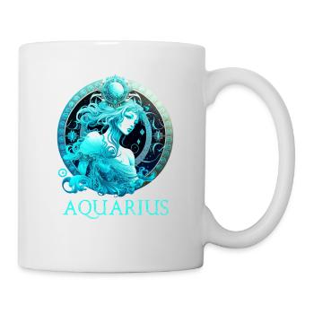 Embrace Your Aquarius Identity: Aquarius Pride Zod - Mug - white - Right