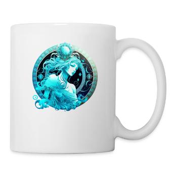 Tragen Sie Ihr astrologisches Sternzeichen mit Stolz: Aquari - Tasse - Weiß - Rechts