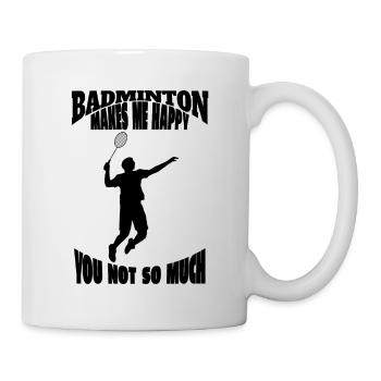 Badminton badminton fan badminton équipe badminton - Mug blanc - blanc - Droite