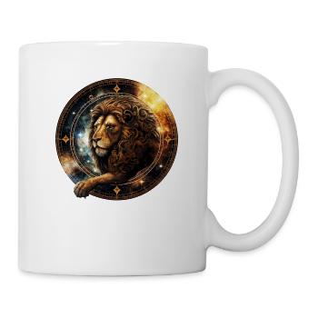 Tragen Sie Ihr astrologisches Sternzeichen mit Stolz: Löwe - Tasse - Weiß - Rechts