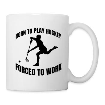 Hockey sur gazon Cadeau Joueur de hockey sur sol - Mug blanc - blanc - Droite
