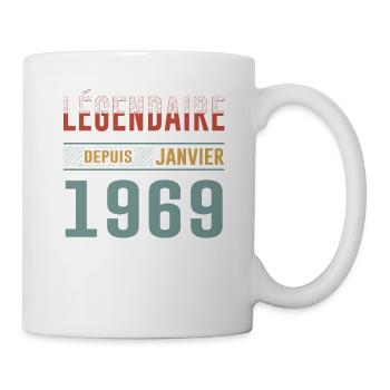 Légendaire Depuis Janvier 1969 Anniversaire - Mug blanc - blanc - Droite