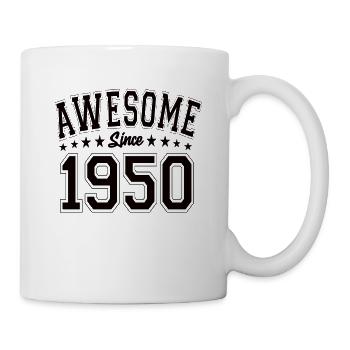 Génial depuis 1950 Anniversaire 1950 Millésime 1950 - Mug blanc - blanc - Droite