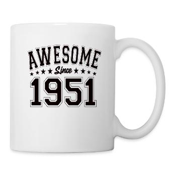 Awesome Since 1951 Birthday 1951 Vintage 1951 - Mug - white - Right