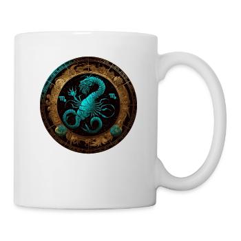 Portez votre signe du zodiaque astrologique avec fierté: Scorpion - Mug blanc - blanc - Droite