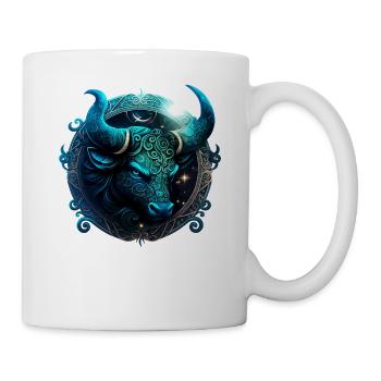 Portez votre signe du zodiaque astrologique avec fierté: Taureau - Mug blanc - blanc - Droite