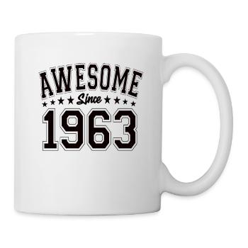 Génial depuis 1963 Anniversaire 1963 Millésime 1963 - Mug blanc - blanc - Droite