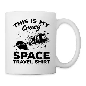 This Is My Crazy Space Travel Shirt Space Explorat - Mug - white - Right