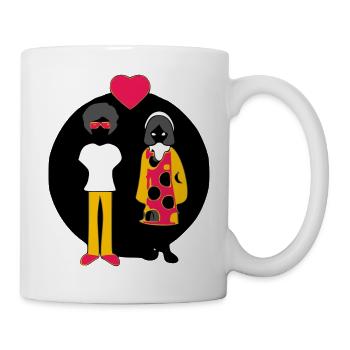 Paare von Verliebten - Tasse - Weiß - Rechts