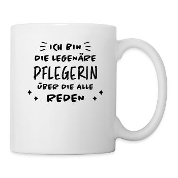 Pflegerin Spruch Pflegekraft Pflegerin Geschenk - Tasse - Weiß - Rechts