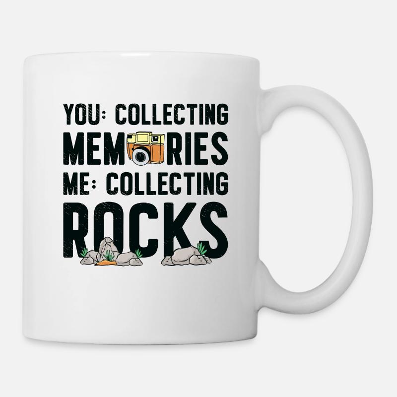 Géologue collectionneur de roches Geode Rock Hunter - Mug blanc - blanc