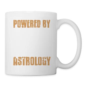 Propulsé par astrologie rétro astrologue vintage - Mug blanc - blanc - Droite