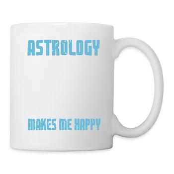 L’astrologie me rend heureux Rétro Astrologue Drôle - Mug blanc - blanc - Droite