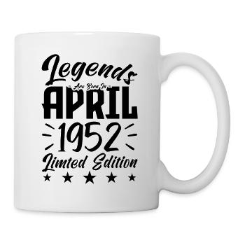 Naissance En avril 1952. Cadeau d'anniversaire. - Mug blanc - blanc - Droite