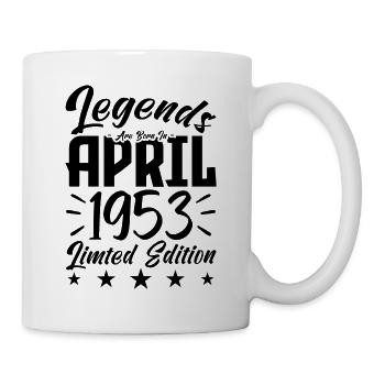 Naissance En avril 1953. Cadeau d'anniversaire. - Mug blanc - blanc - Droite