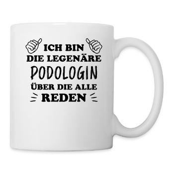 Podologin Lustige Spruch Fuß Podologin Geschenk - Tasse - Weiß - Rechts