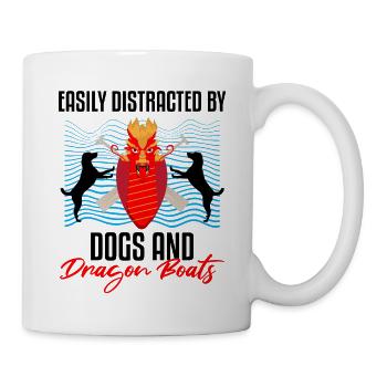 Dragon Boat Paddle pour le Festival de course de bateaux-dragons - Mug blanc - blanc - Droite