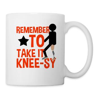 Artificial limb design for leg prosthesis - Mug - white - Right