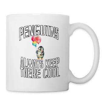 Balloon adventure with the penguin - Mug - white - Right