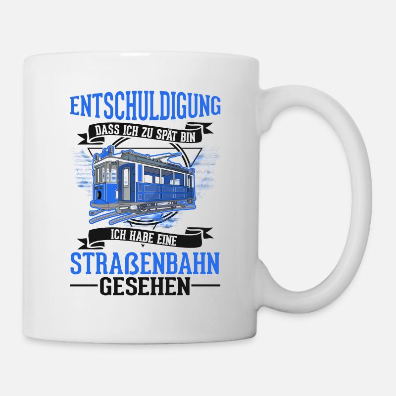 Straßenbahn Geschenk Straßenbahnfahrer Tram S-Bahn - Tasse - Weiß