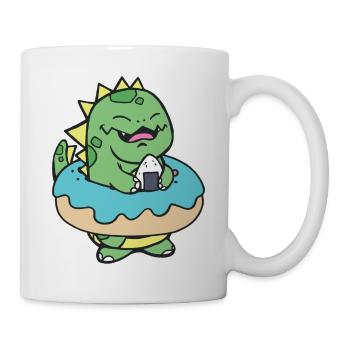 Chubby Kid Dinosaur Donut Sweet Pastry - Mug blanc - blanc - Droite