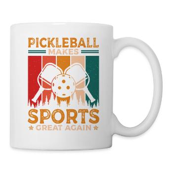 Le pickleball redonne de l’importance à ce sport - Mug blanc - blanc - Droite