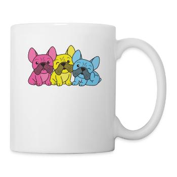 Pansexual Flag French Bulldog Pride LGBTQ Dogs - Mug - white - Right