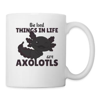 the best things in life are Axolotls süße Axololt - Mug - white - Right